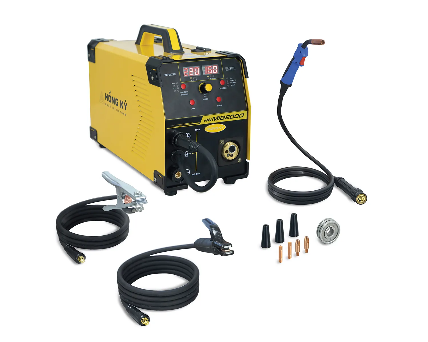 Máy hàn MIG đa năng Hồng Ký Master digital 200A 220V-HKMIG200D